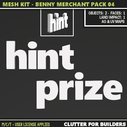Clutter - Mesh Kit - Benny Merchant Pack 04