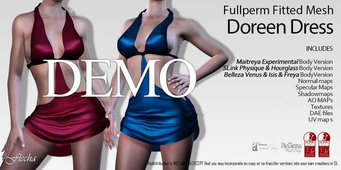 FLECHA Doreen Fitted Dress DEMO