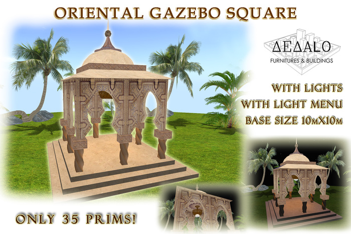 Oriental Gazebo Square