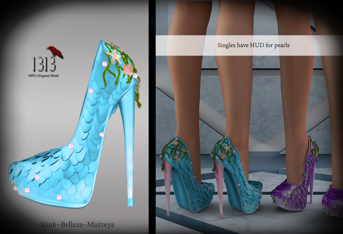 (*<*) 1313 Ariel Pumps - Under The Sea Blue
