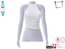 Dae Obj FBX Diagonal Bottom Collar Neck Top To Maitreya, Slink, Belleza, Tonic, Ocacin Satndard