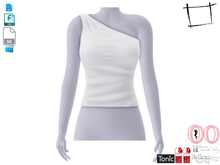 Dae Obj FBX Fashion Essentials One Shoulder Top To Maitreya, Slink, Belleza, Tonic, Ocacin Satndard
