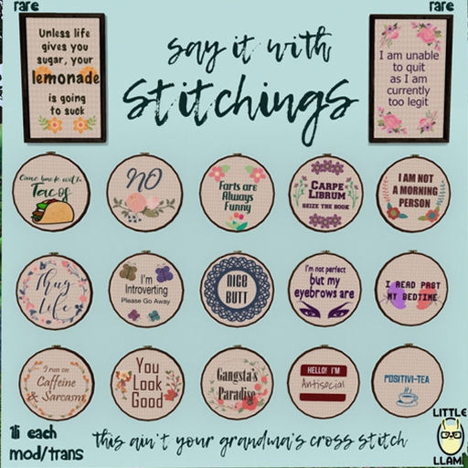 Little Llama - Stitchings - Lemonade RARE