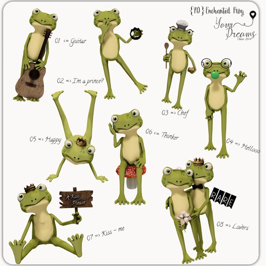 {YD} Enchanted Frog - Lovers RARE