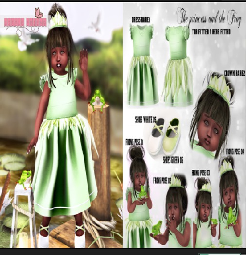 {L.F.C} The princess and the Frog Shoes TDB FITTED GREEN 06