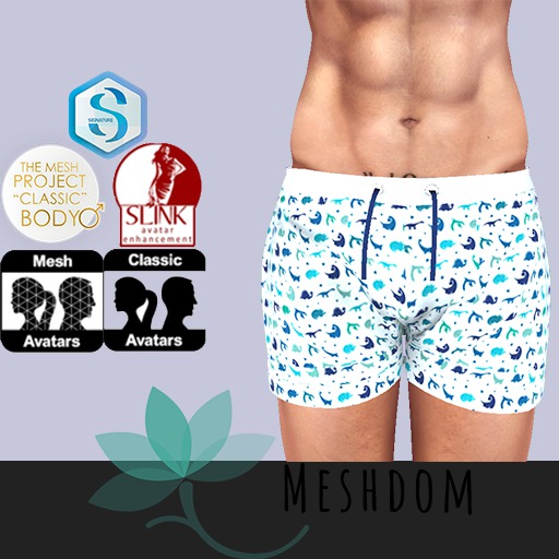 Dino Board Shorts - {Slink/TMP/Signature}