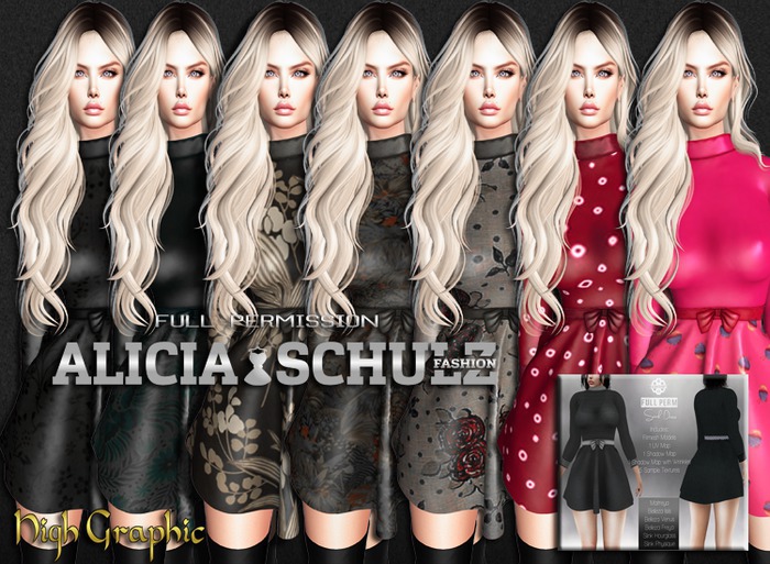 [ASFP] Texture for [GUNSHOT] Sarah Dress - Full Perm ** PROMO**