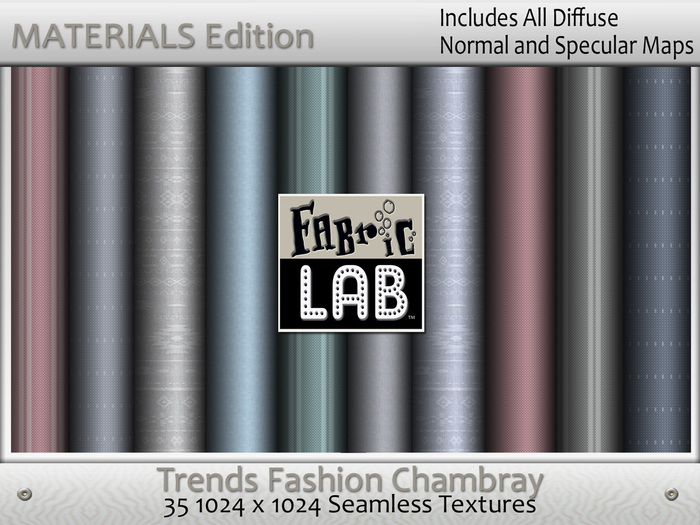 Fabric Lab ME Trends Fashion Chambray Texture Collection
