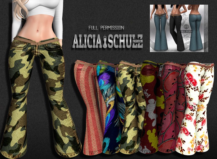 [ASFP] Texture for [GUNSHOT] LAINE Bell Bottom Pants - 2