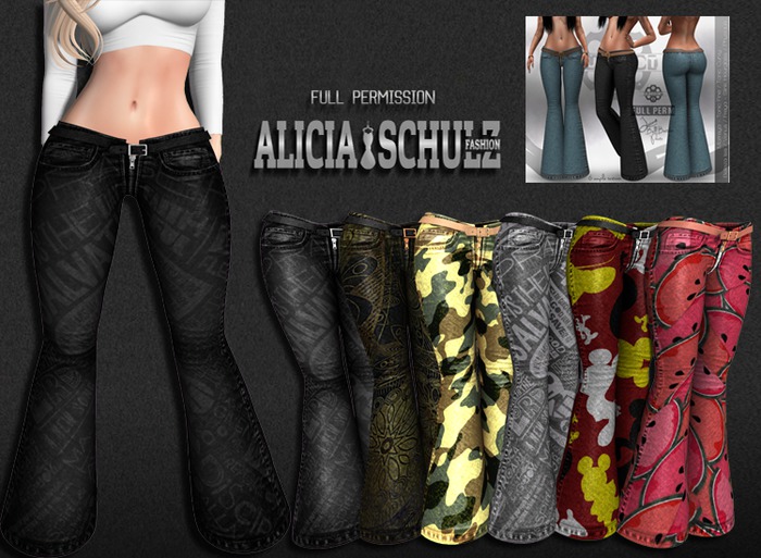 [ASFP] Texture for [GUNSHOT] LAINE Bell Bottom Pants - 3