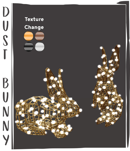 Second Life Marketplace - dust bunny . winter decor . lighted rabbits
