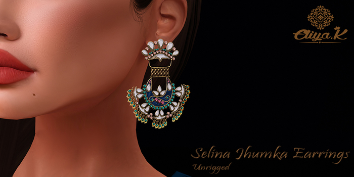 *MP EXCLUSIVE* Eliya.K - Selina * Jhumka Earrings *