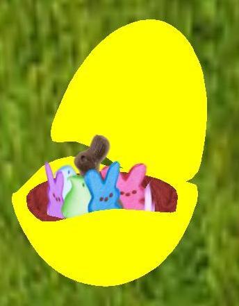 Yellow Cracked Egg Candy basket