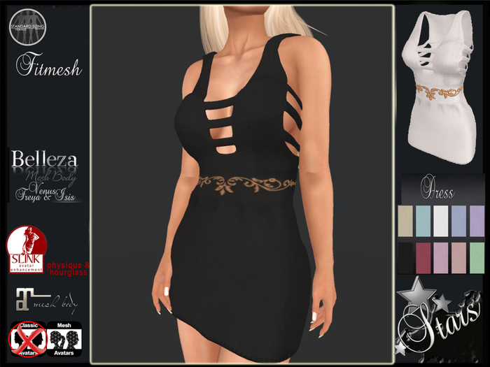 Stars - Maitreya dress, Slink, Belleza - Brianna
