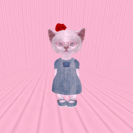 DINKIES Denim Pocket Outfit (Dress/Shoes/HeadPiece)