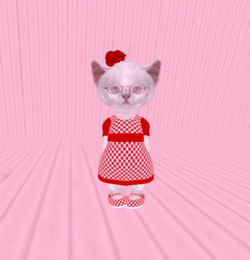 DINKIES Red Polka Outfit (Dress/MaryJanes/HeadPiece)