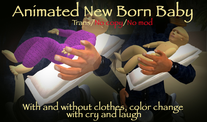 Animated baby - Baby - newborn - child - animated - babe