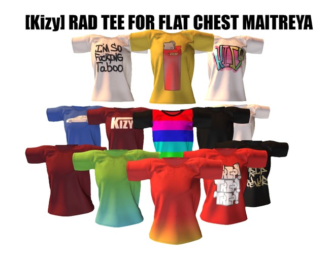 [Kizy] Rad Tee (maitreya flatchest)