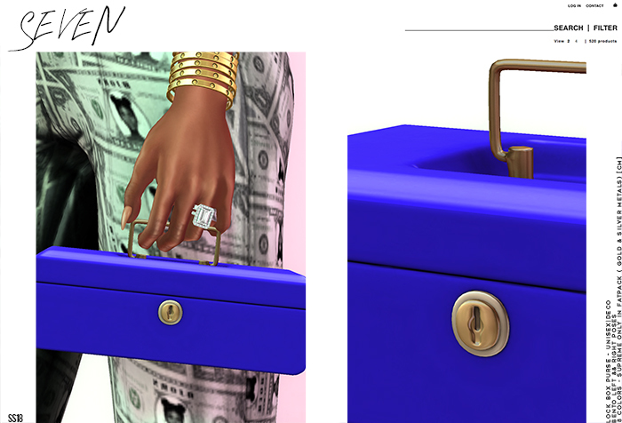 7;] Lockbox Purse - Blue - Wear Me !