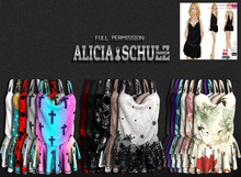 [AS] Texture for Meli Full Perm Ladies Draped Spaghetti Strap F