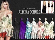 [ASFP] Texture for Meli Full Perm Ladies Draped Spaghetti Strap 1