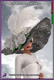 ~LP~ Miss Rose DrivingHat (BOXED) Silver