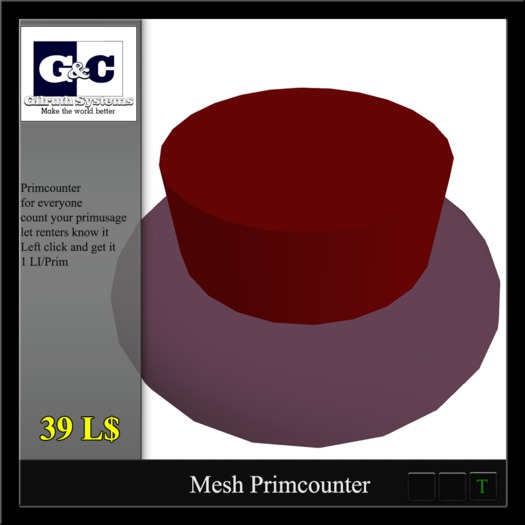 Primcounter RedButton 100%Mesh Hovertext