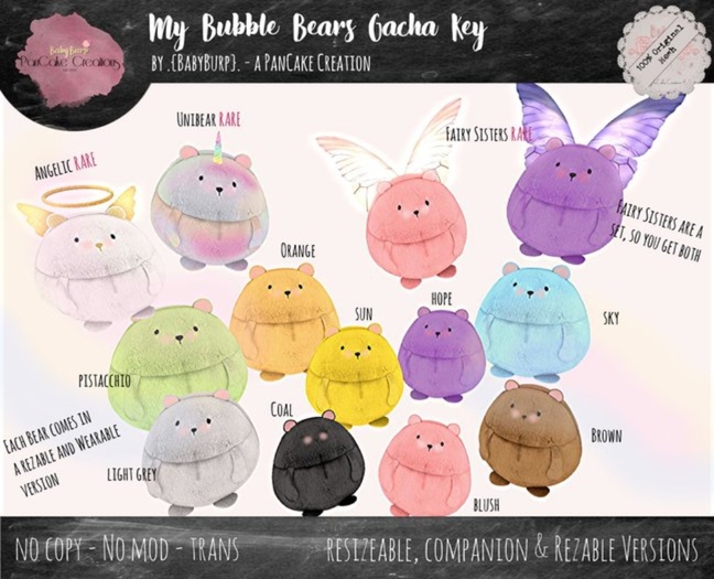 {BB} My Bubble Bears - Bears coal [BOXED]