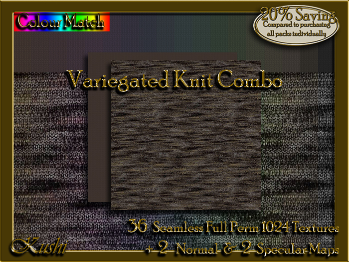 Variegated Knit Combo Textures