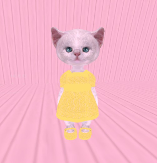 DINKIES Yellow Lace Outfit (Dress/MaryJanes)