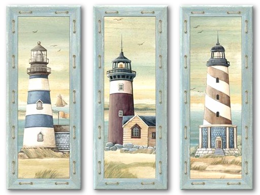 Wall Decor - Lighthouse Trio