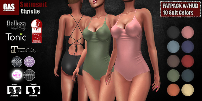 GAS [Swimsuit Christie - 10 Colors w/HUD FATPACK]