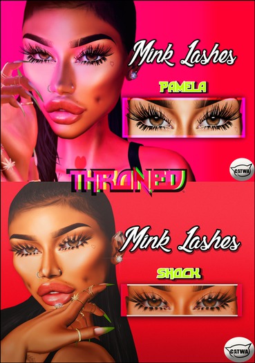 [THRONED] Mink Lashes // Pamela && Shock