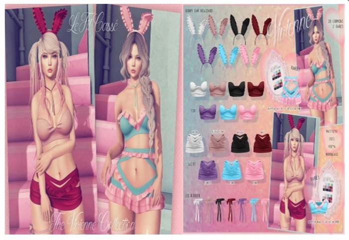 {le fil casse} Vivienne Pink 5 PC SET