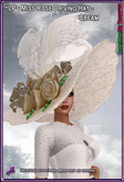 ~LP~ Miss Rose DrivingHat (BOXED) Cream