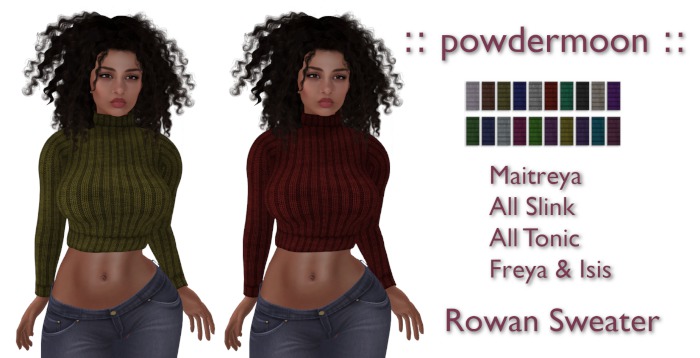 powdermoon - Rowan Cropped Sweater With HUD