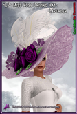 ~LP~ Miss Rose DrivingHat (BOXED) Lavender