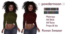 :: powdermoon :: Rowan Cropped Sweater DEMO With HUD