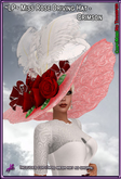 ~LP~ Miss Rose DrivingHat (BOXED) Crimson