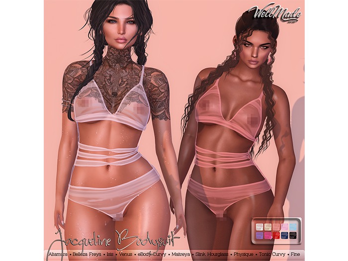 [WellMade] Jacqueline Bodysuit