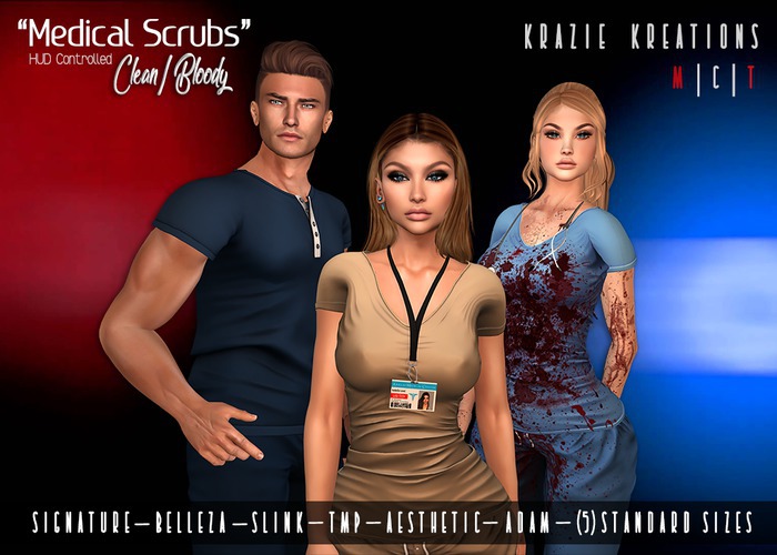*KK* Scrubs (Medical) Male -FAT PACK- [add me]