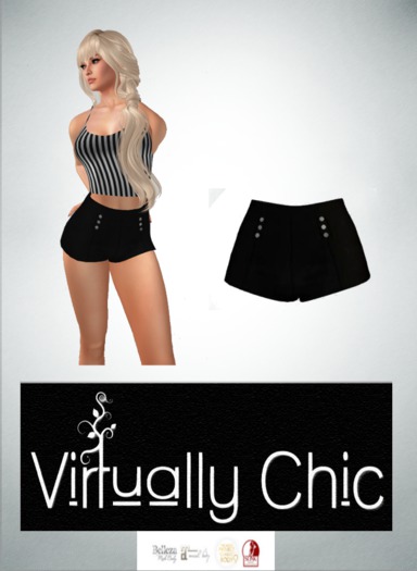 ::VC:: RAINHA SHORT PANTS - BLACK [bagged]