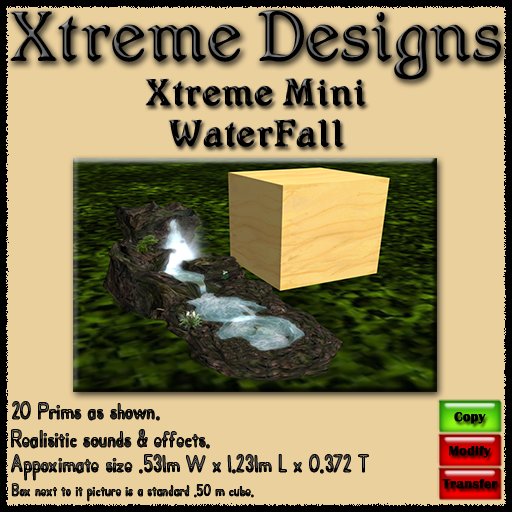 Xtreme Mini Water Fall (Dark Rock)