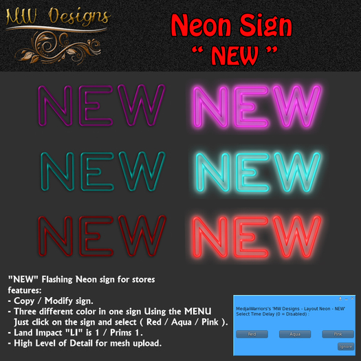 MW Designs - Object (Neon Sign - NEW)