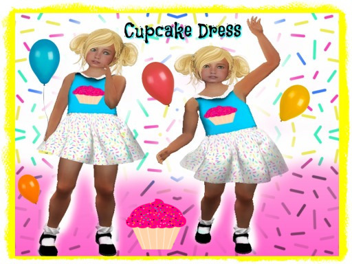 Sprinked cupcake Dress-TDB,TDK,BEBE,ND/MD