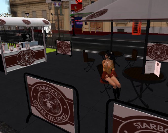 Starbocks outdoor cafe + Furniture, 50% OFF !