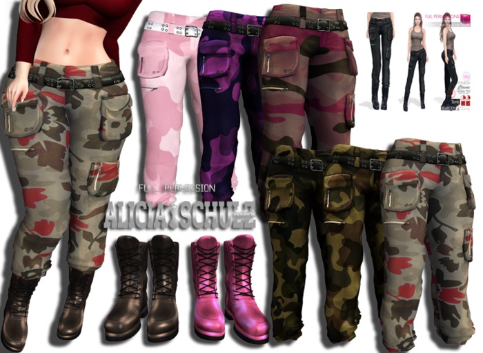 [ASFP] Texture for MI961667 Cargo Pants With Boots