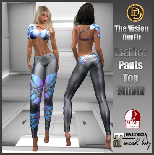 ☾ⅅⅅ☽ THE VISION OUTFIT : PANTS & TOP SHIELD / MAITREYA / SLINK