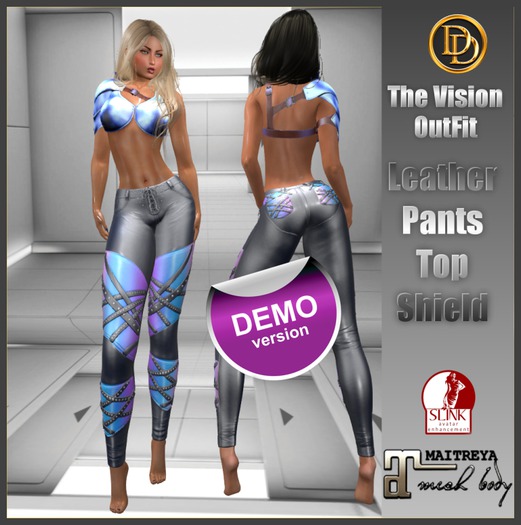 ☾ⅅⅅ☽ THE VISION OUTFIT : PANTS & TOP SHIELD / MAITREYA / SLINK / DEMO