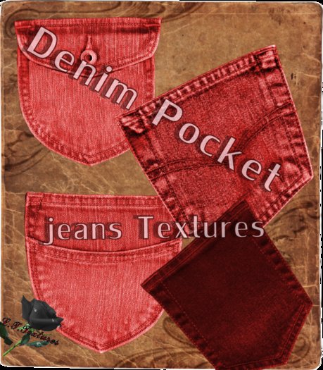 Denim Pocket Red